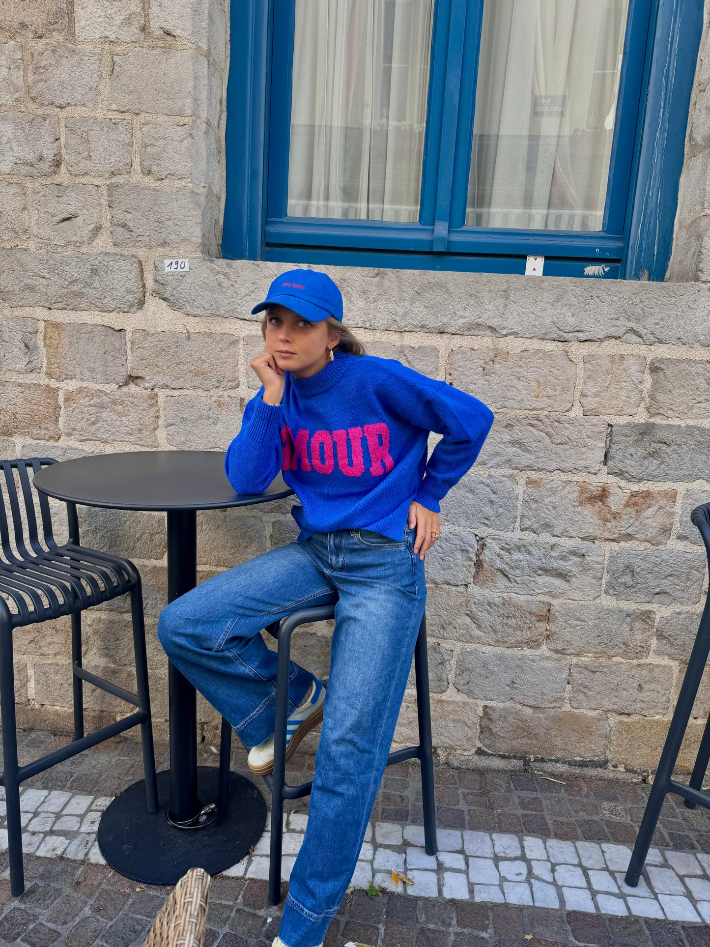Pull Amour bleu